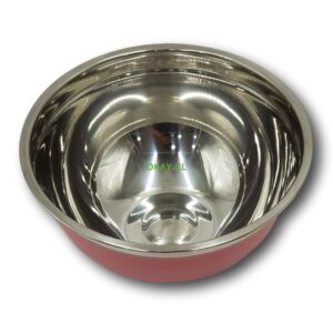 Ensaladera bowl de acero inoxidable 26CM color rosado - Imagen 1