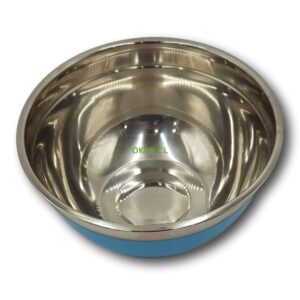 Ensaladera bowl de acero inoxidable 28CM color celeste - Imagen 1