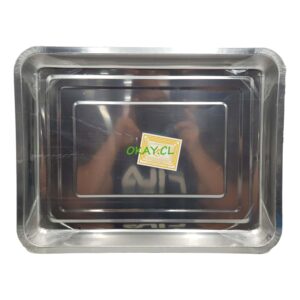 Fuente de metal rectangular 45x35cm - Imagen 1
