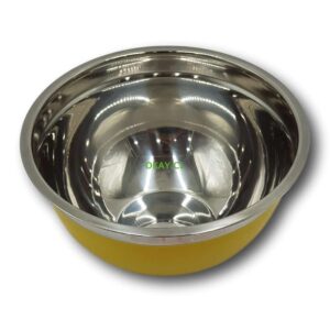 Ensaladera bowl de acero inoxidable 22CM color blanco - Imagen 1