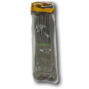 Set de 12 cuchillos mango diseño acero inoxidable - Imagen 1