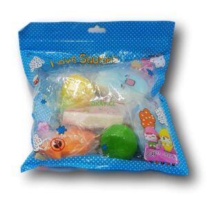 Squichy figuras con llaveros 6 unidades - Imagen 1