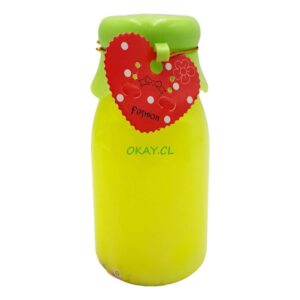 botella Slime masa diferentes colores con figuras frutas 6x14cm - Imagen 1