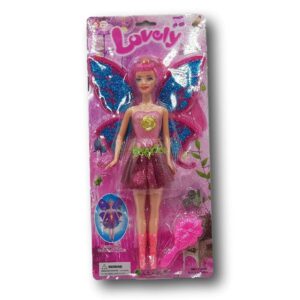 Muñeca hada con varita mágica estilo Barbie - Imagen 1