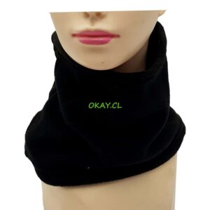 Cuello micro polar negro , gris claro 25x19 - Imagen 1