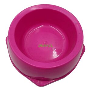 Comedero redondo mascota colores morado, rosado, verde turquesa, verde 19 cm - Imagen 1