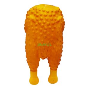 Juguetes para mascota silicona forma pollo amarillo - Imagen 1