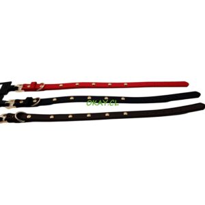 Collar mascota perro con adorno meta rojo,negro,azul - Imagen 1