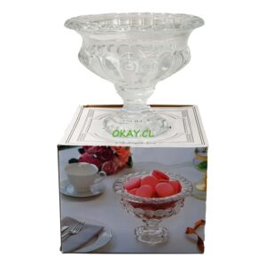 Frutera de vidrio forma copa 20x16 - Imagen 1