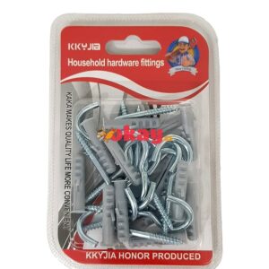 Set gancho tornillo 8mm45pcs y tarugos plásticos - Imagen 1