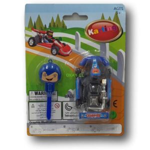 Juego Karting azul con lanzador - Imagen 1
