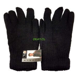 Guantes negro invierno 13x24cm - Imagen 1