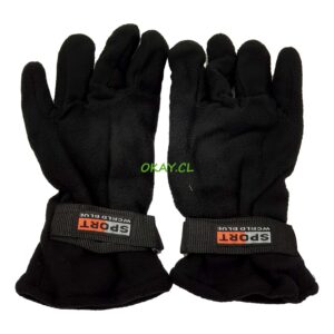 Guantes invierno sport negros 11x22cm - Imagen 1