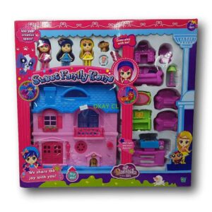 Set hogar dulce hogar casa, muebles , decoración y mini figuras de muñecas. - Imagen 1
