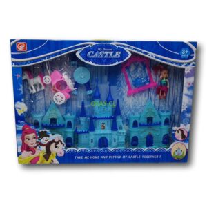 Set de castillo celeste , incluye figuras princesa , carruaje y pony. - Imagen 1