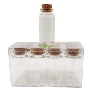 Frasco vidrio transparente tapa corcho 30*60 - Imagen 1