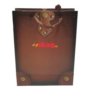 Bolsa de regalo diseño cuero 25 x 32 - Imagen 1