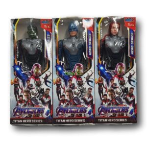 Set de 3 figuras de héroes estilo avengers - Imagen 1