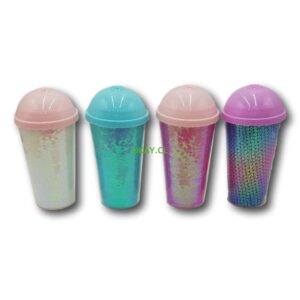 Vaso bombilla forma cono de helado diferentes diseños - Imagen 1