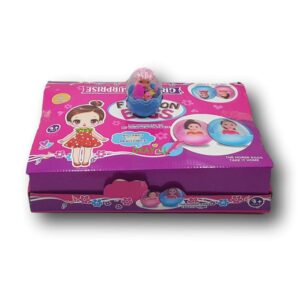 Set de mini muñecas en huevos transparentes y celeste - Imagen 1