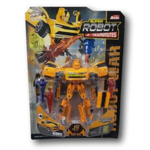 Auto robot color amarillo con accesorios - Imagen 1