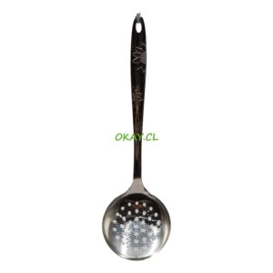 Cucharón colador metal 11x37cm - Imagen 1