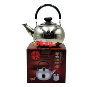 Tetera metal acero inoxidable con infusor - Imagen 1