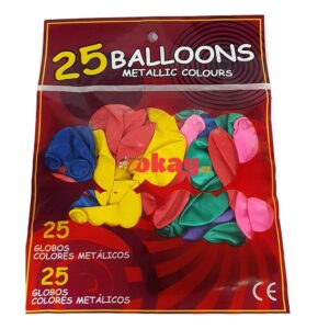 Globos colores 25unidades - Imagen 1