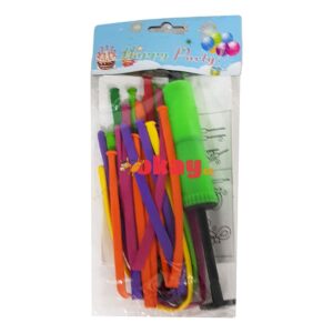 Globos largos para modelar figuras con inflador de plástico manual - Imagen 1