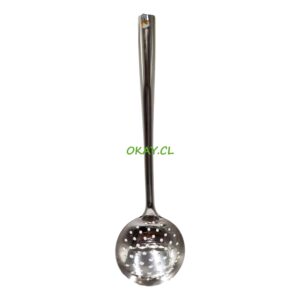 Cucharón colador metal 10x36cm - Imagen 1