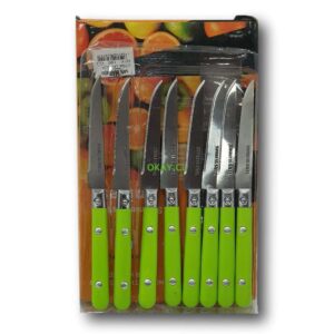 Set de cuchillos acero inoxidable mango plástico - Imagen 2