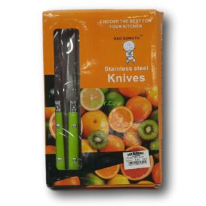 Set de cuchillos acero inoxidable mango plástico - Imagen 1