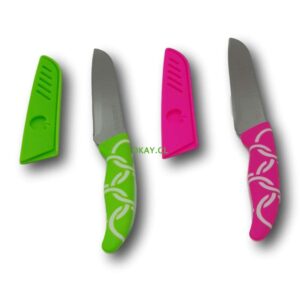 Cuchillo de fruta funda manzana color verde - Imagen 2