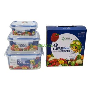 Set de cajas plásticas 3 tamaños diferentes - Imagen 1