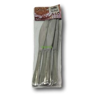 Set de 6 cuchillos mango liso acero inoxidable - Imagen 1