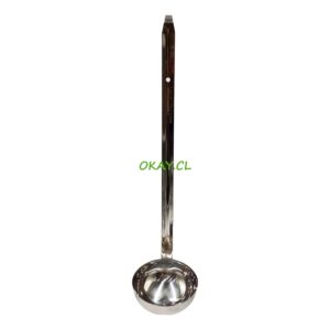 Cucharón de sopa metal 8x34cm - Imagen 1