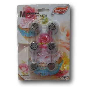 Set de 6 boquillas para mangas pastelera diferentes formas. - Imagen 1
